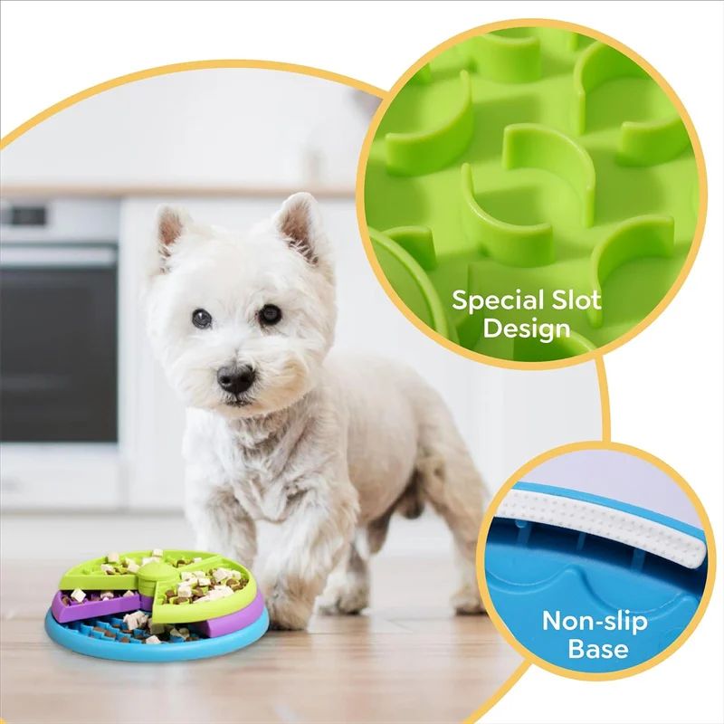 Woofaroo Puzzle Feeder – 3-Layer Slow-Eating Dog Bowl